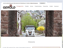 Tablet Screenshot of heizoel-gerold.de